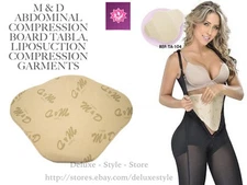 ABDOMINAL COMPRESION BOARD POST-LIPO COMPRESSION Garments M&D104 FAJA COLOMBIAN 
