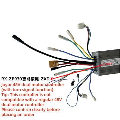Dual motor Controller for JOYOR S10S-Z electric scooter 48V with turn signal par