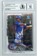 Willson Contreras WS Champs 2016 Bowman Chrome Prospects Auto Card #BCP16 BAS 10
