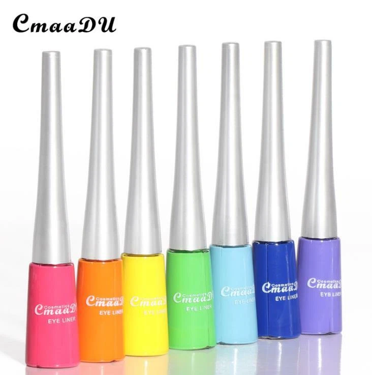 Cmaadu 12 Colors MATTE Waterproof Eyeshadow Liquid Eyeliner Makeup Metallic - Image 4 of 4