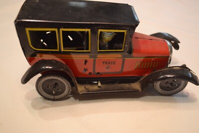 RICO N° 278 Taxi M.3.423 Coche De Chapa Motor Con Llave 13,5 Cm De 1920