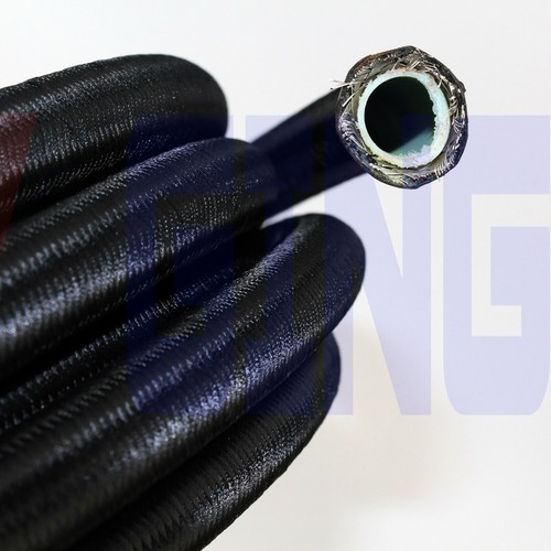 1m X 16AN PTFE Teflon Braided Oil Hose In Black Nylon Coverred Hose AN16 Fuel Oi - Foto 3