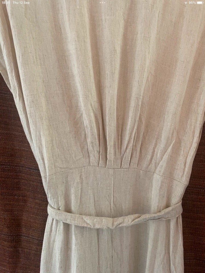 Next Linen Button Down Dress Size 14 eBay