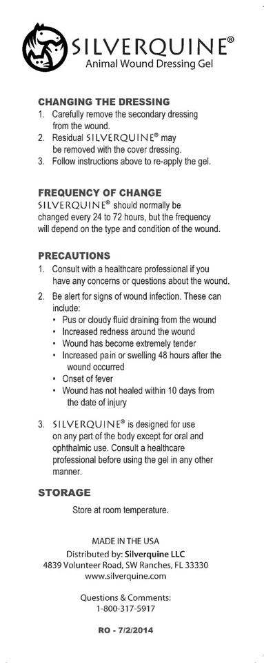 Silverquine Advanced Antibacterial Hydrogel Wound and Skin Care for Pets - Image 4 of 4