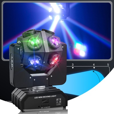 150W RGBW LED Moving Head Beam DMX Bühnenlicht Doppelseiten Lichteffekte Show DE