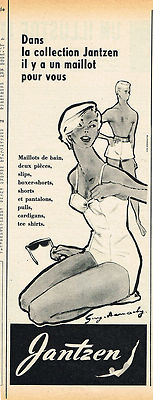 REKLAME WERBUNG 045 1953 JANTZEN Sammlung Bademode