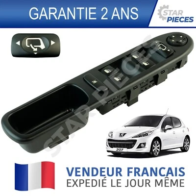COMMANDE BOUTON LEVE VITRE AVANT GAUCHE PEUGEOT 207 2006-2014 6554QG