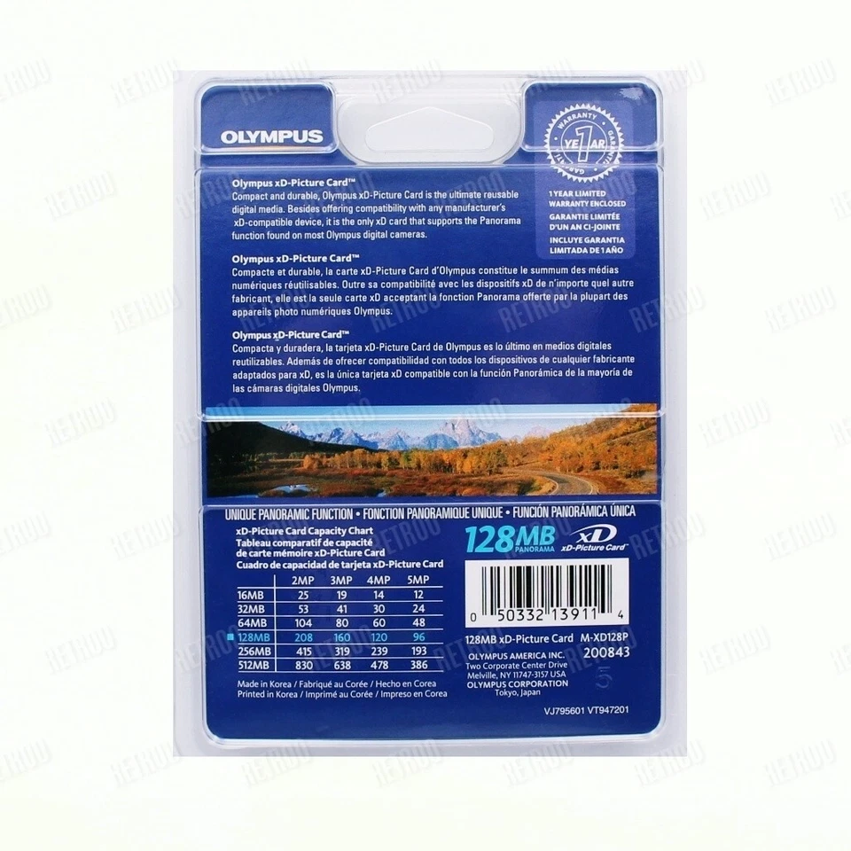 Olympus 128MB XD Picture Card + Card Holder Type-S Memory Card Fujifilm Olympus - Image 2 of 2