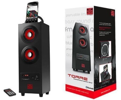 PSYC Torre Bluetooth Wireless Tower Bass Speaker Phone Stand