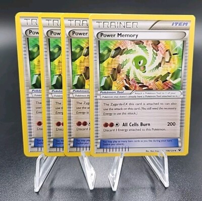 X4 Power Memory 108/124 XY Fates Collide Pokemon Card Trainer Playset ...