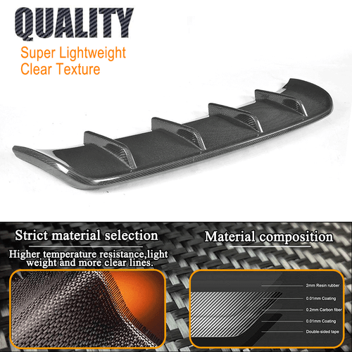 Difusor trasero de carbono difusor faldón trasero para Maserati Levante M161 Sport 2016-17 - Imagen 8 de 12