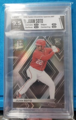 2018 Panini Spectra Juan Soto Silver Prizm RC #87 Washington 