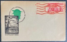 1936 200r Fancy Red Cancel Brazil Nona Feira Internacional De Amostras Classic