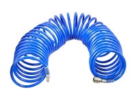 Druckluftschlauch 15M Kompressorschlauch Spiralschlauch Mit Schnellkupplung