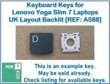 Keyboard Replacement Keys for Lenovo Yoga Slim 7 Laptops UK Layout Backlit
