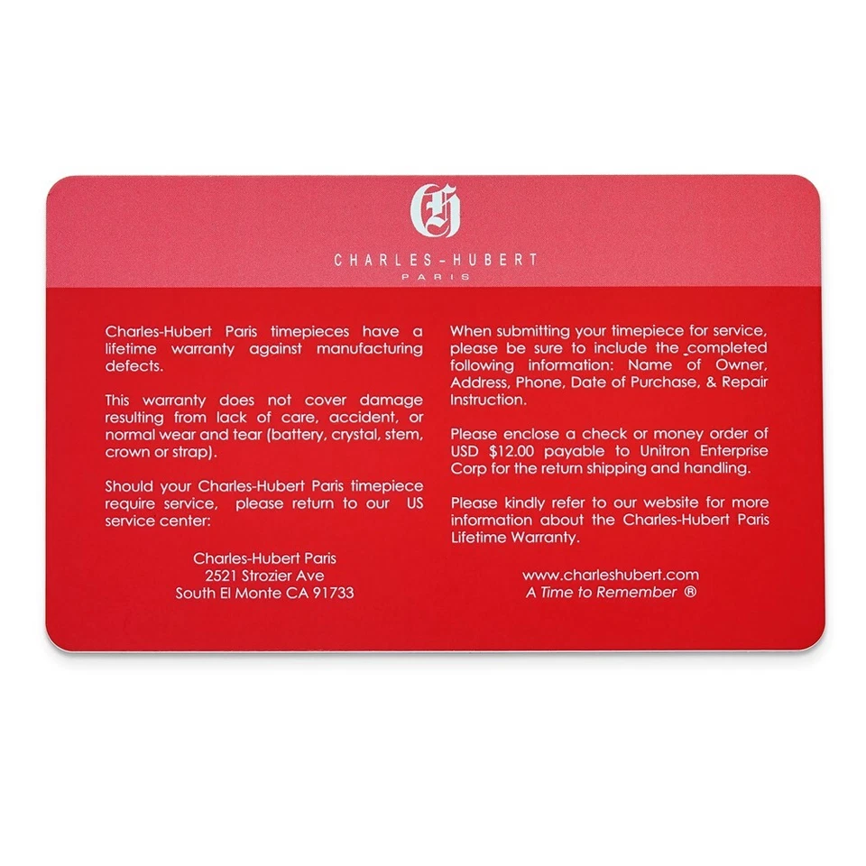 Charles Hubert IP-plated Stainless Steel Silver Dial Quartz Watch - image 4 of 4