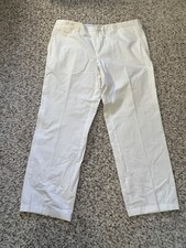 Hugo Boss Mens New Pants Sz 38 Regular Fit White Pockets 100 Cotton Lightweight