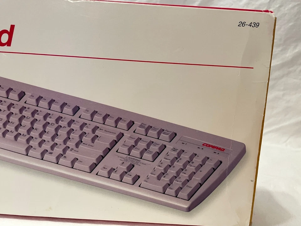VINTAGE COMPAQ KEYBOARD, PS/2 Style, NEW IN BOX!, 26-439 model - Image 2 of 4