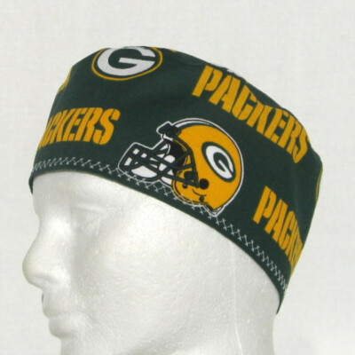 Green Bay Packers Mens Scrub Hat, Chemo Hat, Skull Cap ...