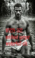 MALE PORTRAIT #1224-332-MY -michael - waterfall- free shipping in  usa