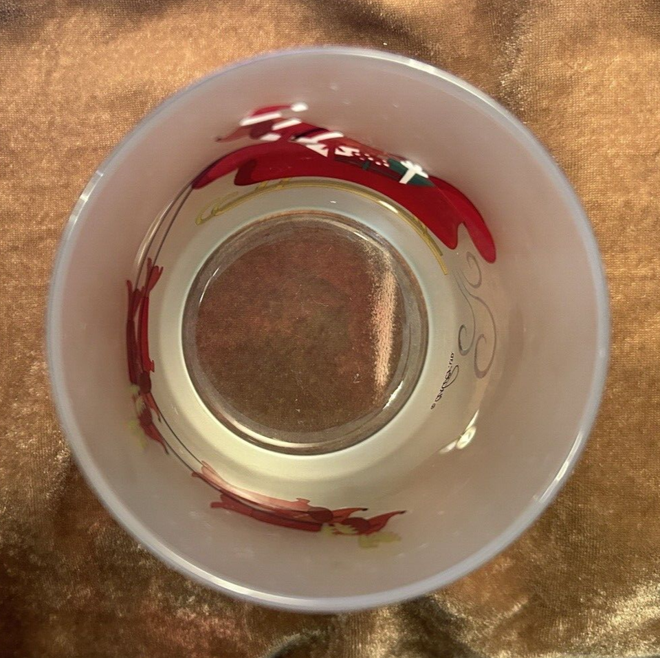 Culver, Ltd. Dachshunds & Sleigh Frosted Old Fashioned Bar Glass