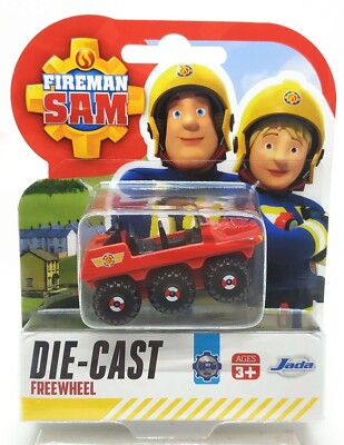 Dickie Toys Fireman Sam Amphibious Car Hydrus Red size 3'' in Package
