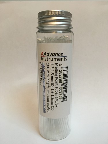 Melting Point Tubes 100 mm x 1.3-1.5 (1.4) mm ID 280 or 140/pk Glass Capillary - Picture 2 of 8