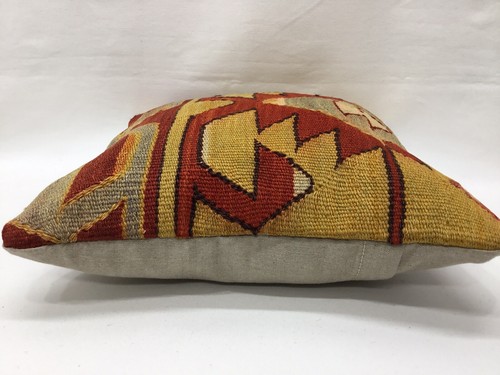 Kilim pillow cover 16''x16'' Turkish Kilim Pillow case Bohemian Pillow Covers - Picture 4 of 6