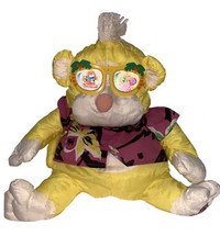 Vintage 1987 Fisher Price The Wild Puffalumps Monkey Yellow 15" Plush Stuffed