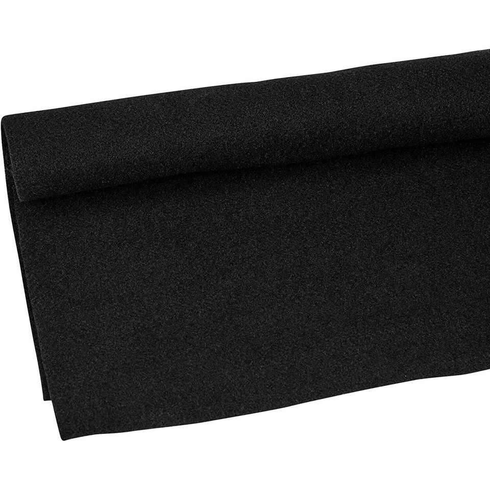 2M x 1.5M Black Thick 2mm Subwoofer Speaker Felt Fabric Carpet Craft