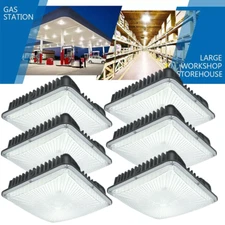 70W 6Pack LED Gas Station Canopy Light Parking Lot Street Garage Area Light IP65