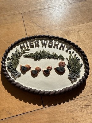 Schild Hier Wohnen