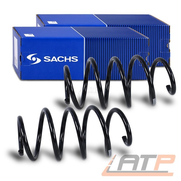 2X Sachs Fahrwerksfeder Vorderachse U.A. FüR Audi, Seat, Skoda, VW-image