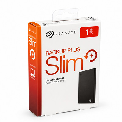 Seagate Backup Plus Slim 1TB externe HDD USB 3.0 schwarz STDR1000300
