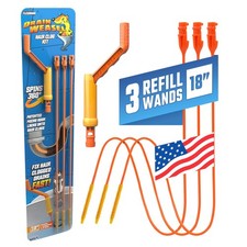 Drain Weasel Sink Snake Hair Clog Remover Tool Kit, Sink, Pipe, Bathroom, Bat...
