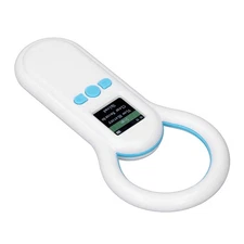 Pet Microchip Scanner 134.2Khz Portable Animal Ear Tag ID Reader 1.44 Inch