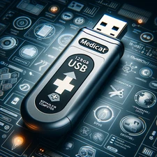 MediCat USB, 128GB Silicon Power Blaze B02 USB3.1 Flash Drive Black, ISO's x10+!