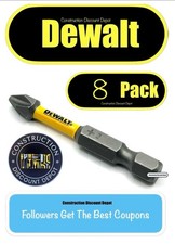 Bulk 8 Pack DeWalt Maxfit Ultra 2" Phillips 2 Bit PH2 2 in. IMPACT READY