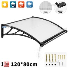Door Canopy Awning Rain Shelter Porch Front Back Outdoor Shade Patio Roof Cover