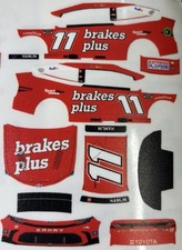 Custom 2024 Denny Hamlin 11 Brakes Plus 1/64 Scale NASCAR Peel  Stick Decals