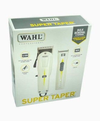 Wahl Super Taper Cordless Haarschneidemaschine und Trimmer Kombi Set