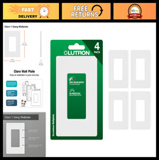 Screwless Light Switch Cover Plate, 1 Gang Wallplate, Rocker Decorator Style,