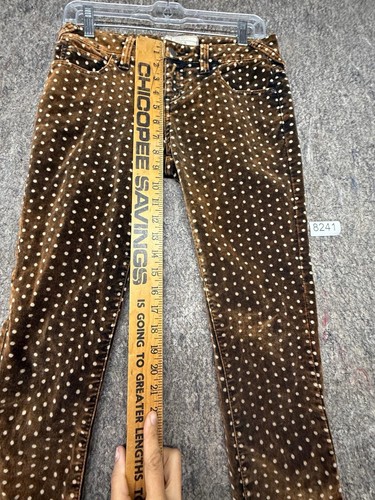 Free People Woman’s Jeans Velvet Polka Dot Size 16 - Picture 5 of 9