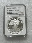 2006 W American Silver Dollar Eagle Proof .999 Silver 1 Oz NGC PF 70 Ultra Cameo
