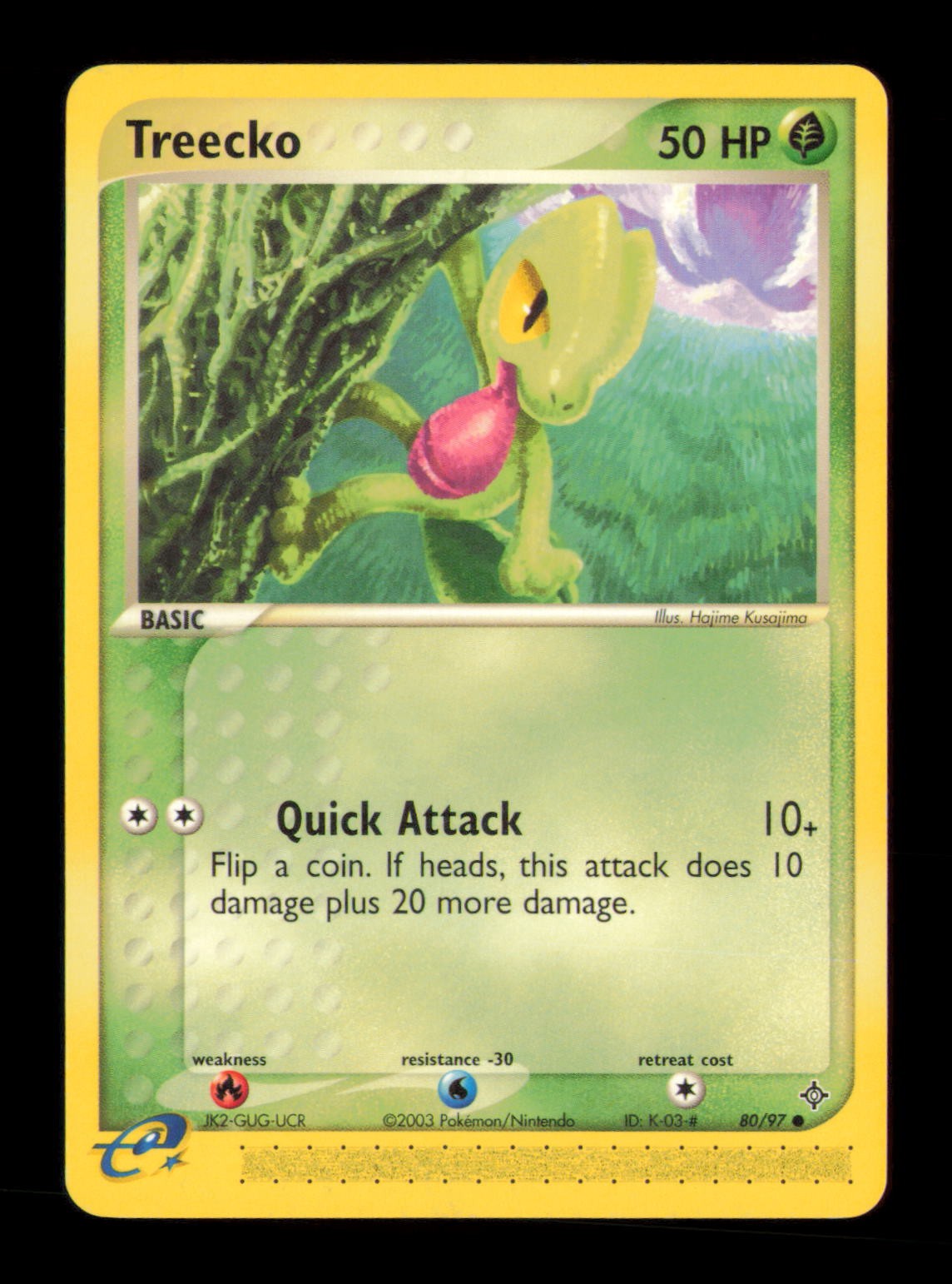 Treecko 80/97 Common Dragon Pokemon Lightly Played