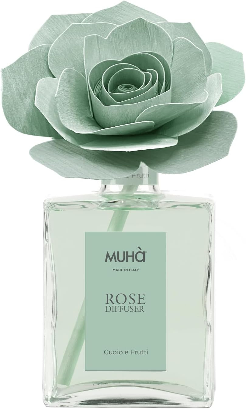 Diffusore per Ambienti Rosa Muhà - Fragranza Cuoio e Frutti 50/100ml