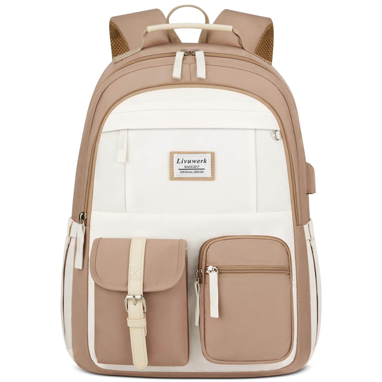 Cute 15.6 Inch Laptop Backpack for Teen Girls - Stylish School BookBag