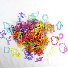 VARIETY Silly Bandz Fun Shapes Elastic Bracelets Lot of 100s  TY Hello Kitty