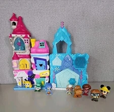 Disney Doorables Mad Hatter Tea Shop Belle's Book Shop Elsas Ice Rink Play Sets 