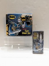 DC Comics Batman From The Rooftop Twin Sheet Set And Window Curtains